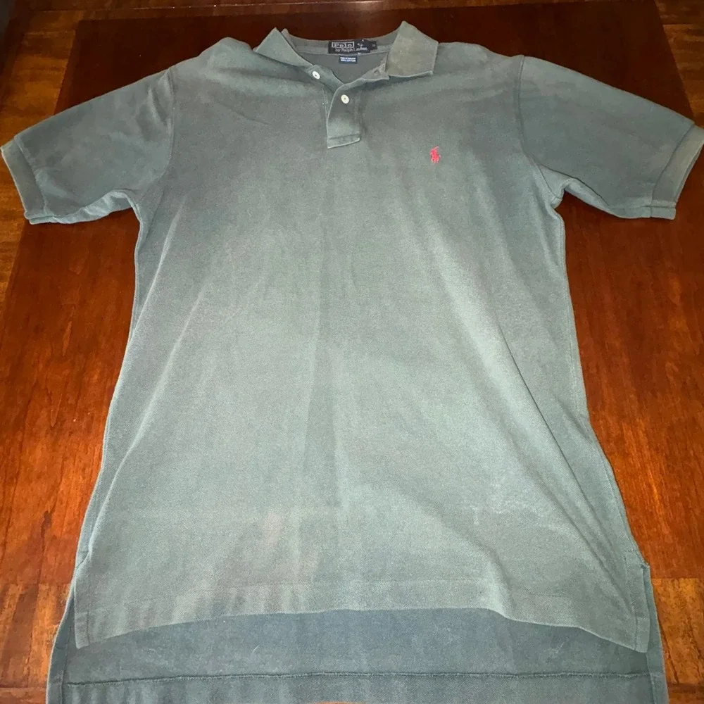 Polo Ralph Lauren Green Custom Fit Polo Shirt Men's Medium